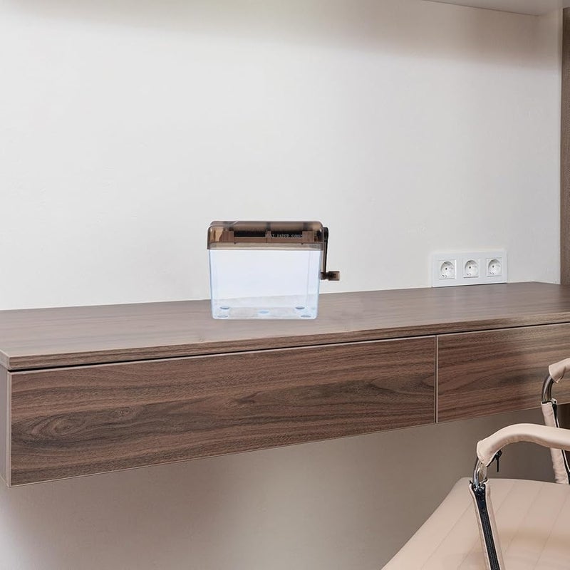 Mini Paper Shredder Manual Handheld Portable for Home Office Desktop Document Receipts Bills Envelopes - Image 4